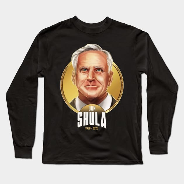 DON SHULA Long Sleeve T-Shirt by besdavaer